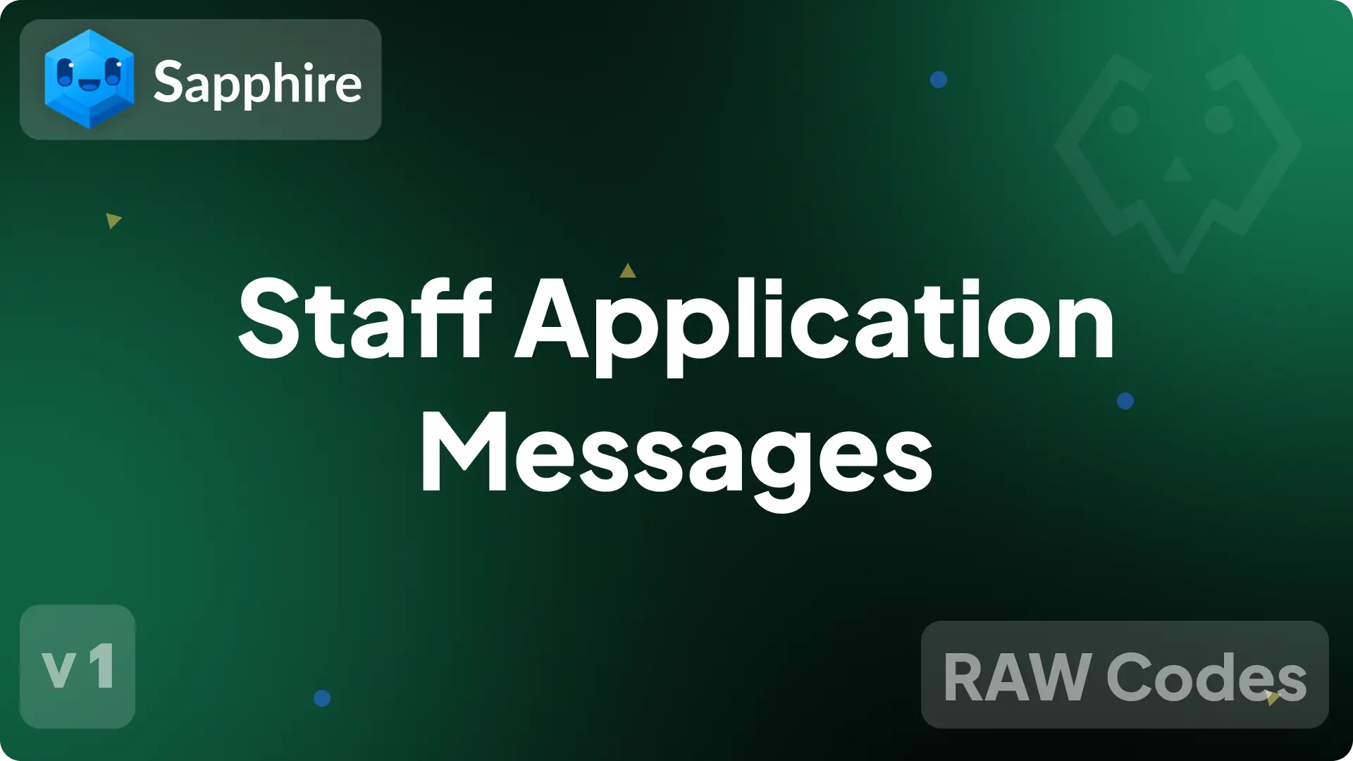 Sapphire Raw - Staff Apps